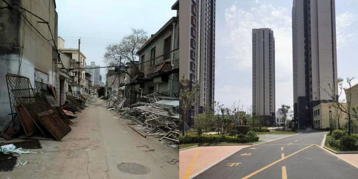 　　改造前后对比图