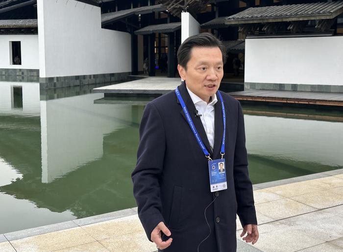 安恒信息董事长范渊 浙江在线记者 李心怡 摄