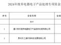 贵州下达2024年废弃电器电子产品处理专项资金预算