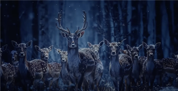 圣诞节广告拍成了《仲夏夜惊魂》｜图源：Coca-Cola