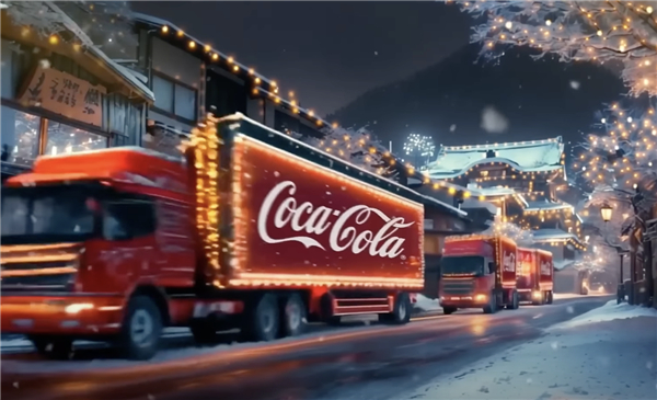 标牌上透露出了经典的「AI 不懂中文」梗｜图源：Coca-Cola