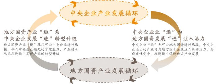 图4 央地产业进退双循环