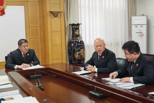 办案检察官对案件难点疑点进行深入分析。