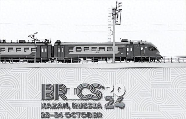 图片：10月21日，俄罗斯喀山广告牌宣传金砖峰会。（视觉中国）