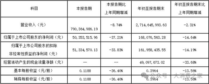 数据来源：公司报表