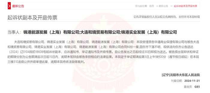 图片来源：人民法院公告网