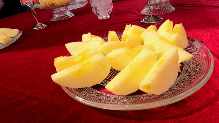 神舟18号航天员保障苹果福布瑞斯（央视网记者 张继威摄）