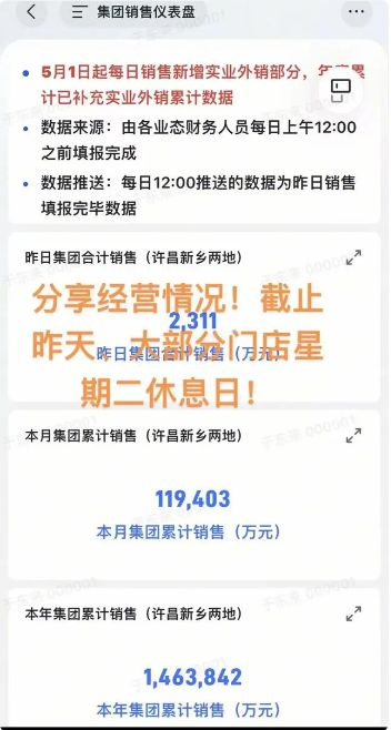 图片来源：“胖东来于东来”抖音账号