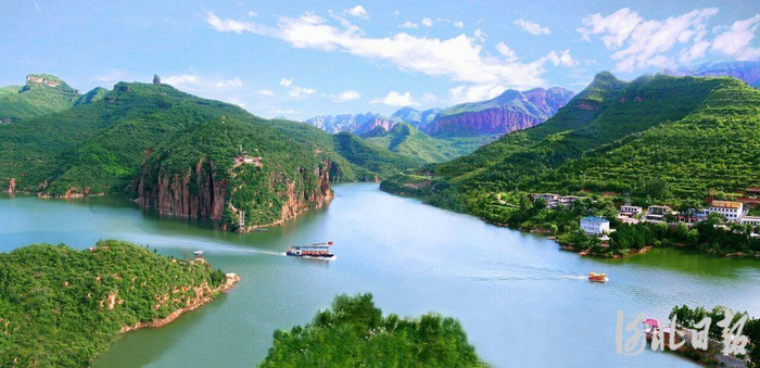 8月拍摄的武安市京娘湖景区（资料片）。武安市委宣传部供图