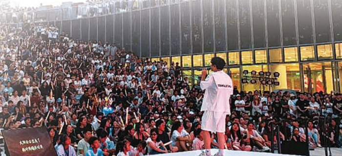 　　北投购物公园举办的演出季。赵慧慧 摄