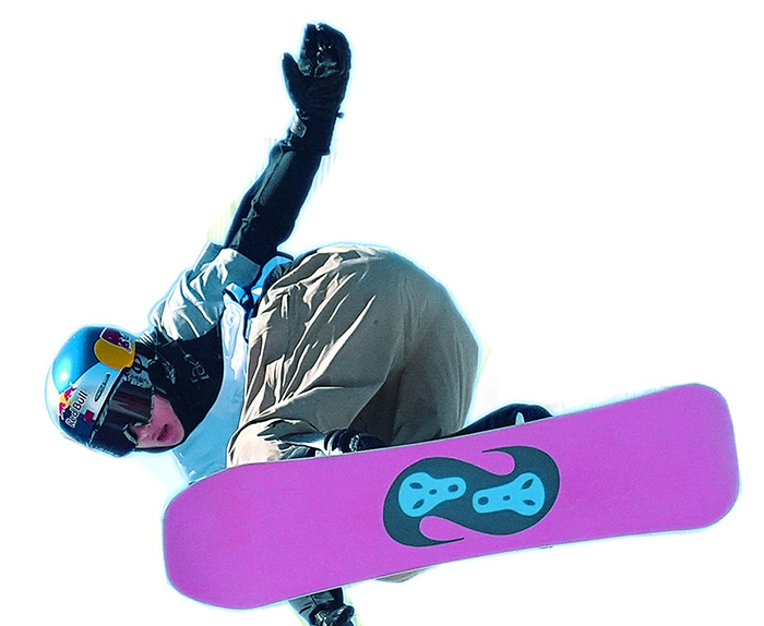 　　苏翊鸣在比赛中。本报记者 刘平 摄