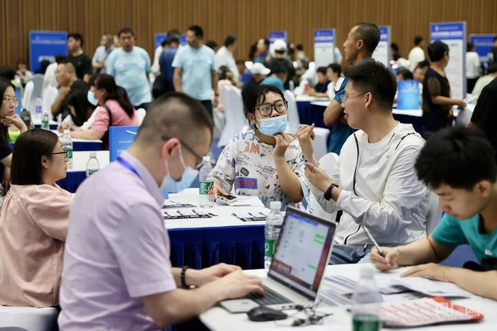 京津冀残疾人就业洽谈会现场（央广网发  河北省残疾人联合会供图）