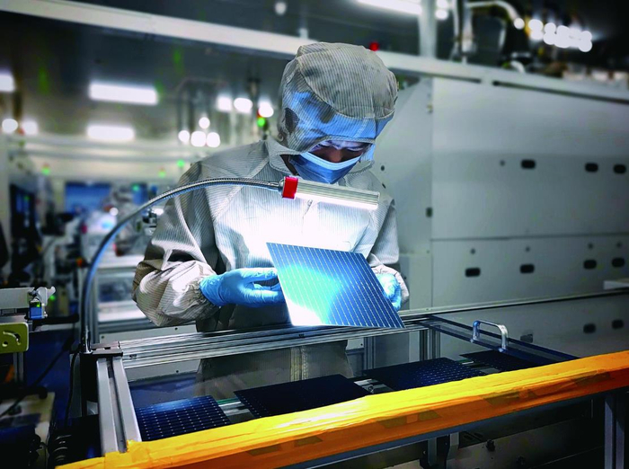 天合光能（青海）光电有限公司C1电池车间。张慧慧 摄