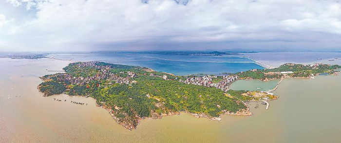 航拍东壁岛。（福清市融媒体中心供图）