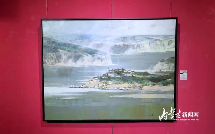 　　参展作品《黄河细雨》