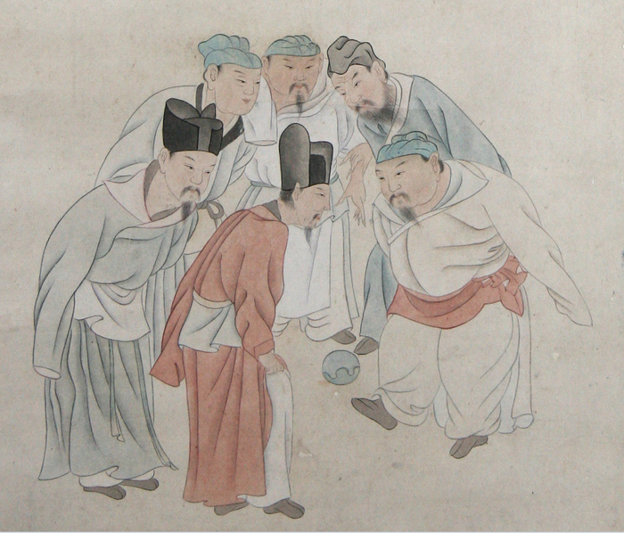 △佚名《宋太祖蹴鞠图》