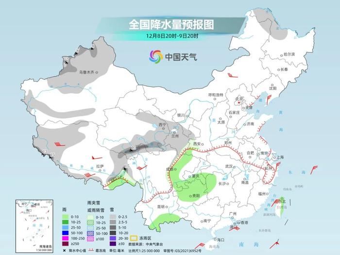 多地迎初雪 冷空气上演“车轮战” 全国气温连连下跌