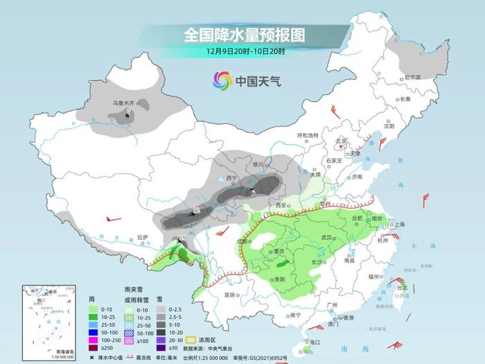 多地迎初雪 冷空气上演“车轮战” 全国气温连连下跌