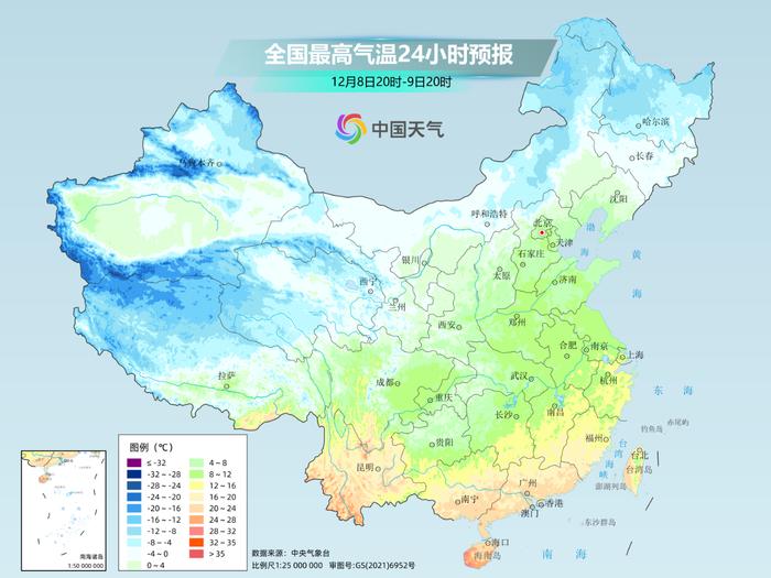 多地迎初雪 冷空气上演“车轮战” 全国气温连连下跌