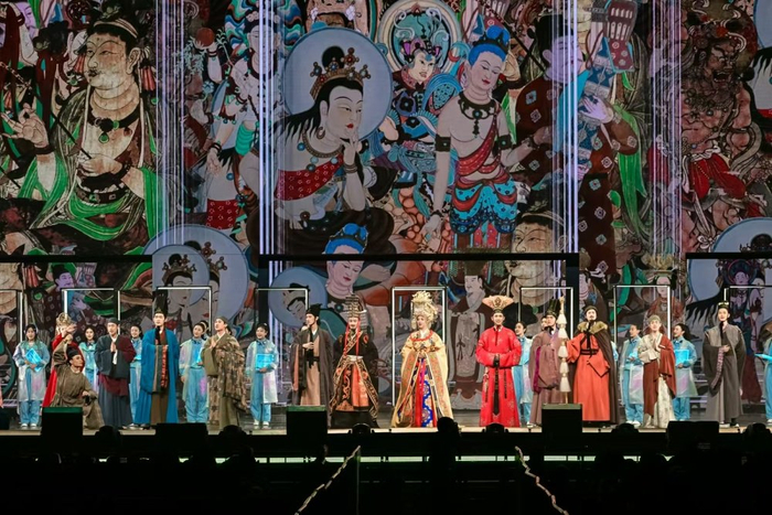 音乐话剧《受到召唤·敦煌》北京演出现场