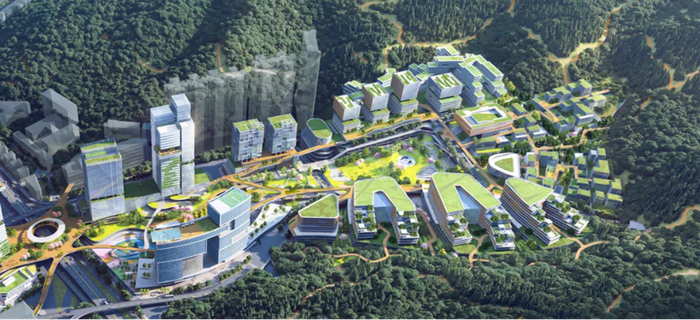 （清水河总部新城红岗国际创新广场规划效果图；图/罗湖发布）