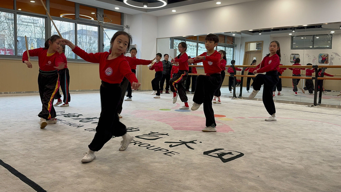 小昆班培训（央广网记者  郑楚豫  摄）