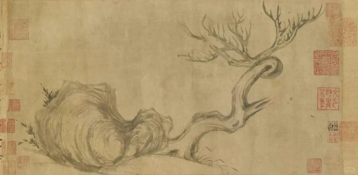 △苏轼《枯木怪石图》