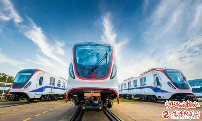 ▲株洲轨道交通装备产业集群成为国家首批先进制造业集群（资料图）