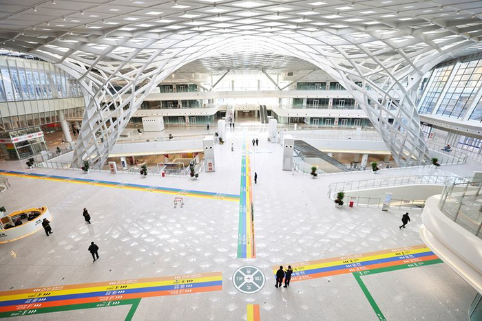 12月15日，北京地铁3号线和朝阳站交通枢纽将开通运营，北京朝阳站也将首次接入地铁线路。新京报记者 王贵彬 摄