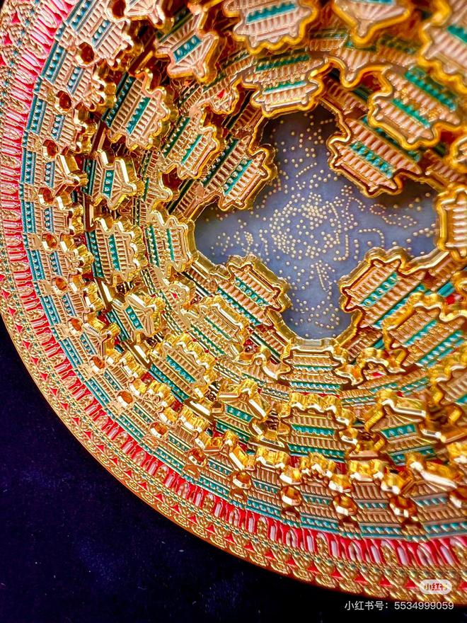 天宫藻井冰箱贴图片来源：小红书@华彩优选博物文创