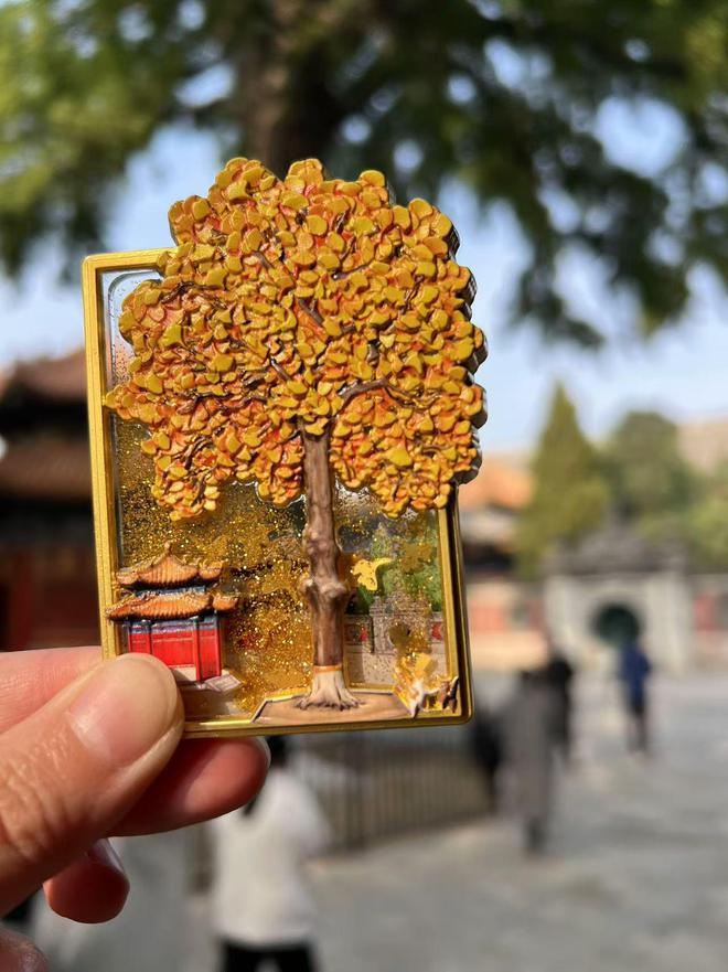 乾隆御碑亭流沙落叶冰箱贴图片来源：北京艺术博物馆