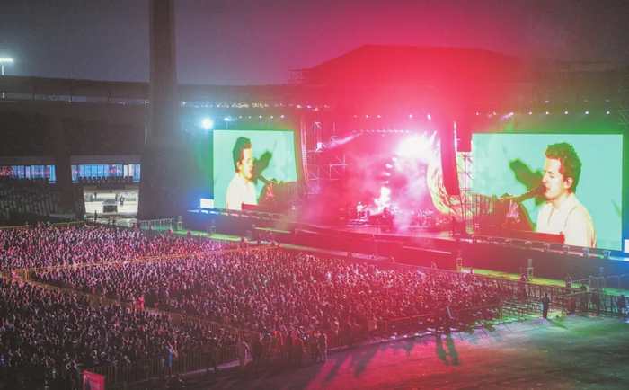 　　“断眉”——查理·普斯（Charlie Puth）巡回演唱会亚洲首站海口站。苏弼坤 摄