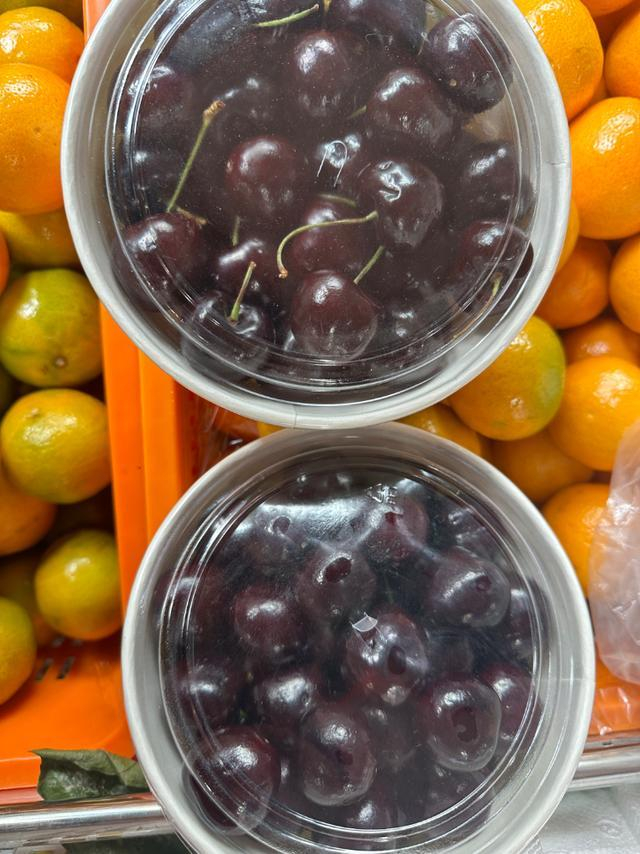 空运海运两款不同的车厘子对比