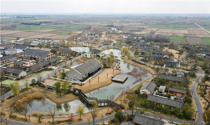 航拍小岗村宿。人民网记者 王锐摄