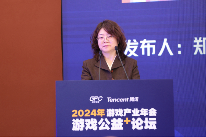 图为中国音像与数字出版协会游戏出版工作委员会副秘书长郑南