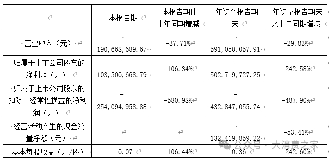 数据来源：达安基因2024Q3财报，大消费之家整理