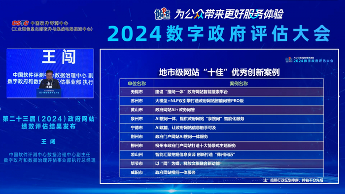 2024数字政府评估大会直播截图