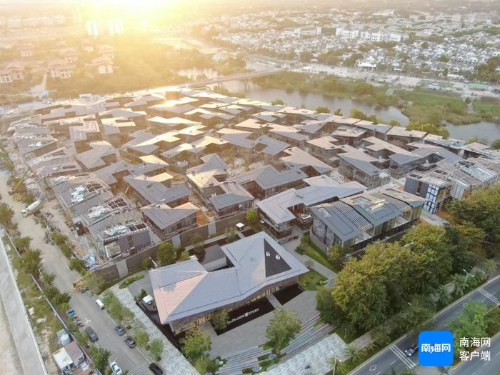 航拍“海棠故事”项目一期。“海棠故事”项目部供图