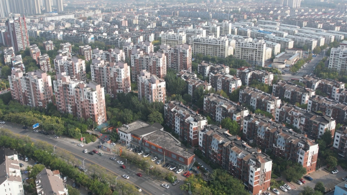 俯瞰宝翠花都社区（央广网发  北辰区供图）