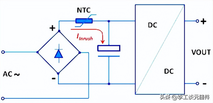 串联负温度系数热敏电阻（NTC