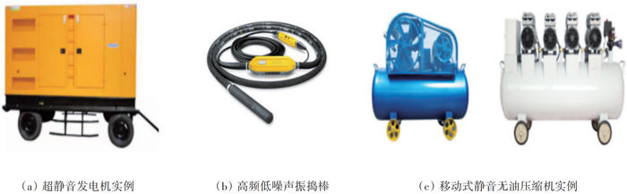 图1 低噪声施工设备示例