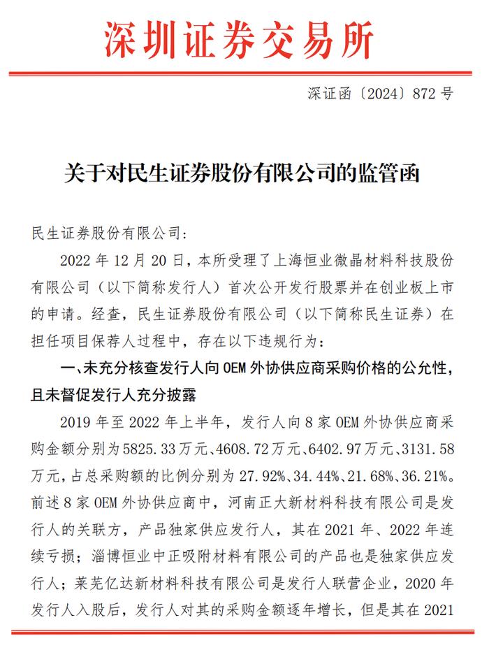 撤单后的“惩罚”，创业板拟IPO企业被指六项违规，投行等三家中介都罚了