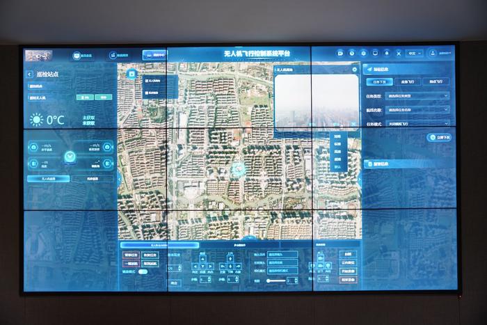 无人机飞行控制系统平台（央广网记者尚天宇摄）