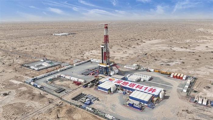     我国首口万米深井——塔里木油田深地塔科1井不断向深地挺进。