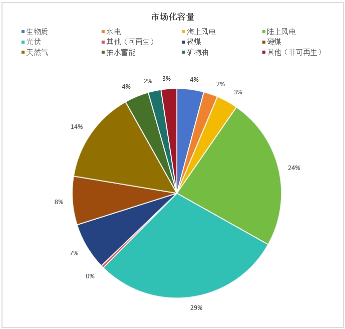 图1 德国市场化容量结构