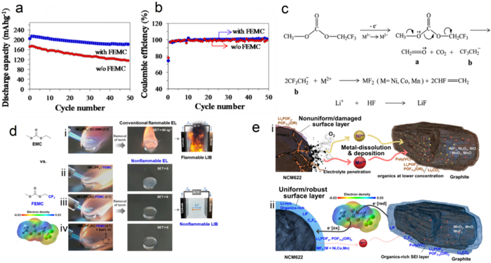 图5. 氟化碳酸酯添加剂和溶剂的应用。