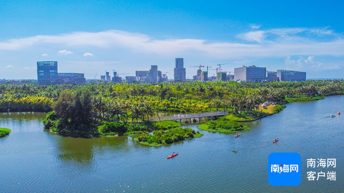 　　美丽的海口江东新区。海口江东新区管理局供图