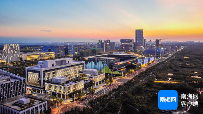 　　海口江东新区一片生机勃勃发展景象。海口江东新区管理局供图