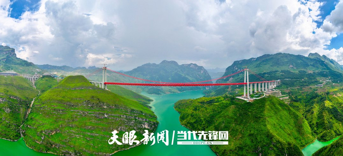 由贵州交投集团承建的牂牁江大桥。贵州日报天眼新闻记者 尚宇杰 摄