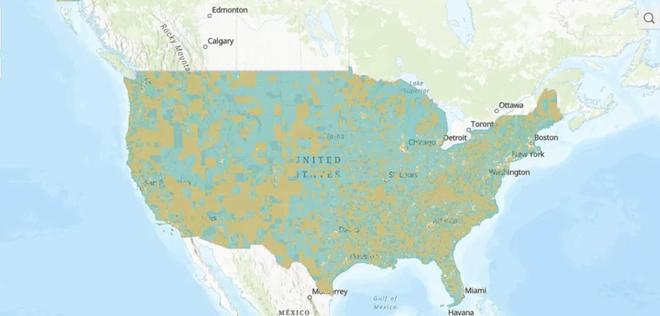 美国税收抵免区域（来源：Electrek）